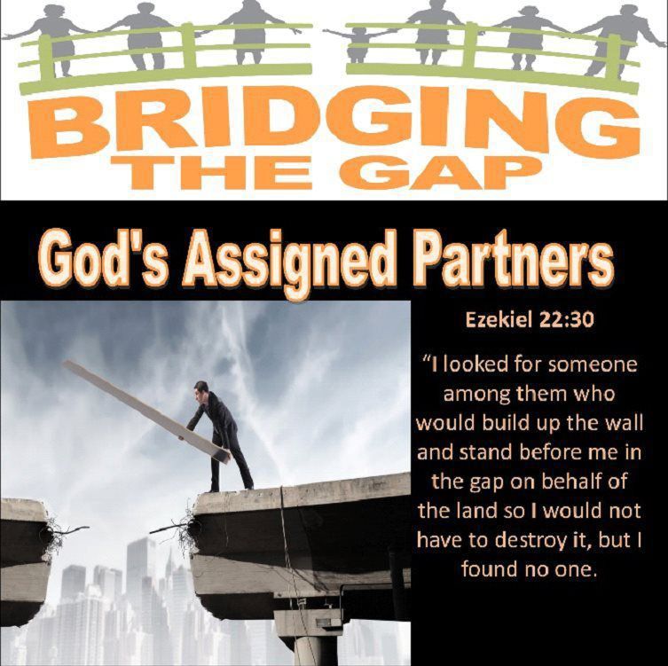 Flyer for Bridging the Gap with Bible verse